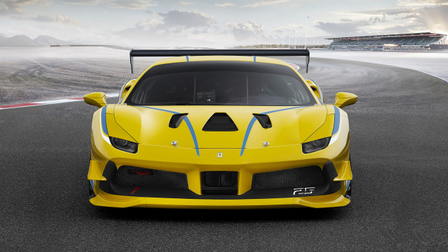 Обои картинки фото ferrari 488 challenge 2017, автомобили, ferrari, 2017, challenge, 488