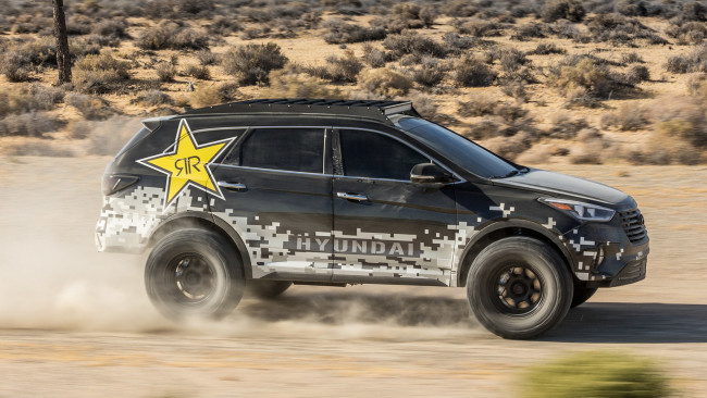 Обои картинки фото hyundai rockstar santa-fe concept 2016, автомобили, hyundai, concept, santa-fe, rockstar, 2016