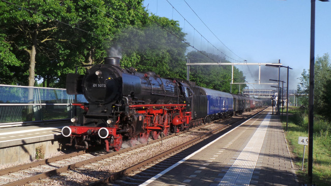 Обои картинки фото техника, паровозы, паровоз, рельсы