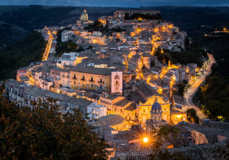 Картинка ragusa+ibla города -+огни+ночного+города огни ночь