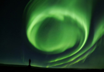 Картинка природа северное+сияние простор