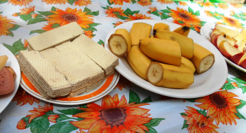 обоя еда, бананы, яблоки