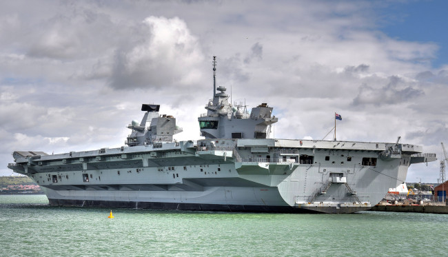 Обои картинки фото hms queen elizabeth, корабли, авианосцы,  вертолётоносцы, вмф