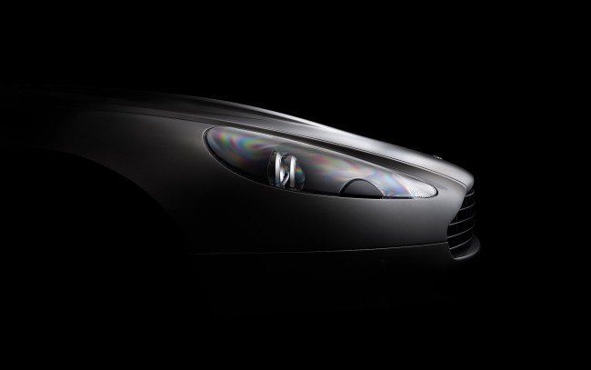 Обои картинки фото автомобили, фрагменты автомобиля, темный, фон, aston, martin, db9