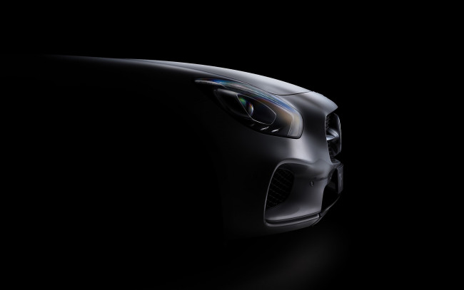 Обои картинки фото автомобили, фрагменты автомобиля, темный, фон, mercedes-amg, gt