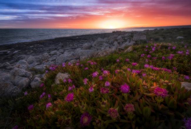 Обои картинки фото природа, восходы, закаты, простор