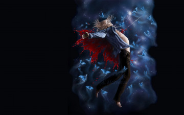 Картинка аниме loveless агатсума соби бабочки кровь