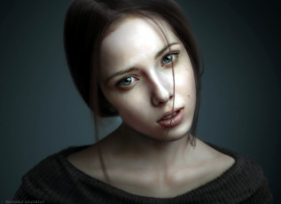 Картинка девушки -+лица +портреты шатенка лицо свитер