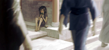 Картинка аниме mo+dao+zu+shi ребенок корки улица люди