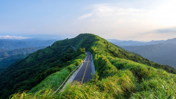 Картинка taiwan alpine+highway природа дороги alpine highway