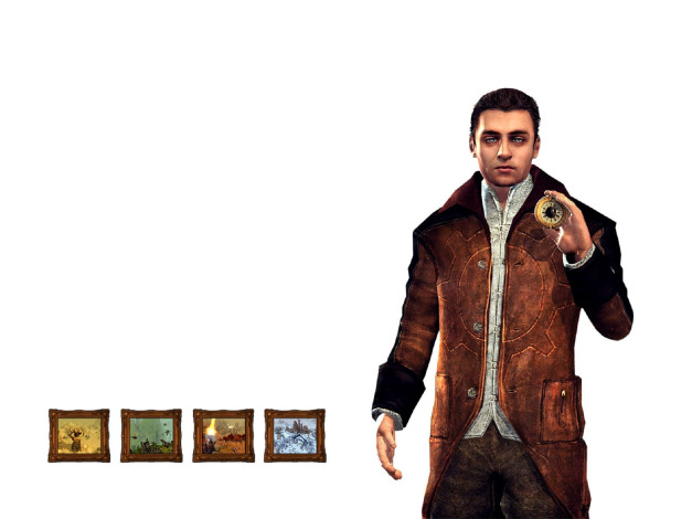 Обои картинки фото видео игры, rise of nations,  rise of legends, мужчина, сюртук, компас, картины