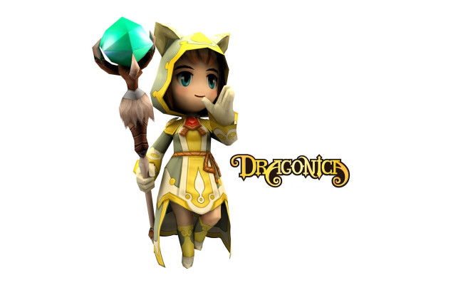 Обои картинки фото видео игры, dragonica, персонаж, посох