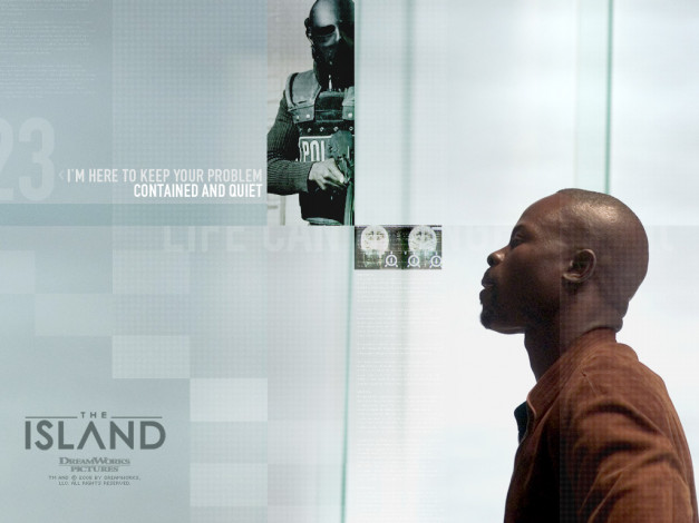 Обои картинки фото island, the, кино, фильмы, oстрoв, djimon hounsou, albert laurent, фантастика, боевик, триллер, майкл бэй