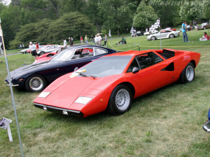 Картинка lamborghini countach lp400 автомобили выставки уличные фото