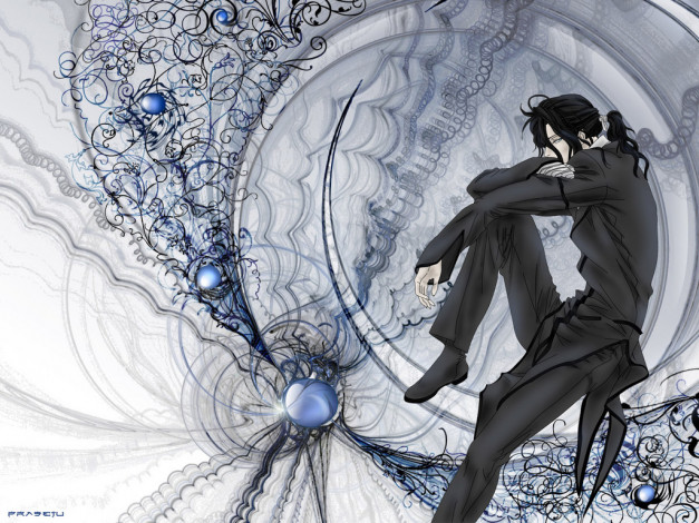 Обои картинки фото аниме, blood 