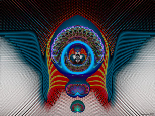 Картинка 3д графика fractal фракталы