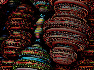 Картинка 3д графика fractal фракталы узор фон