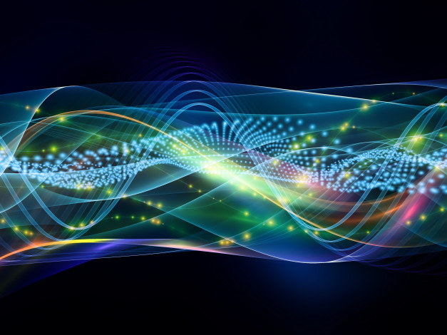 Обои картинки фото 3д, графика, abstract, абстракции, точки, спирали, изгибы, свечение, переплетения, линии