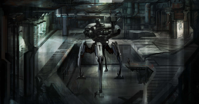 Обои картинки фото фэнтези, роботы, киборги, механизмы, рабочие