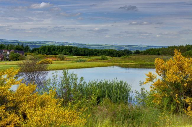 Обои картинки фото германия, эдигер, эллер, природа, реки, озера, берег, река