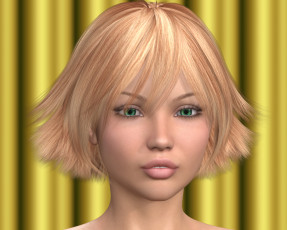 Картинка 3д+графика портрет+ portraits взгляд девушка