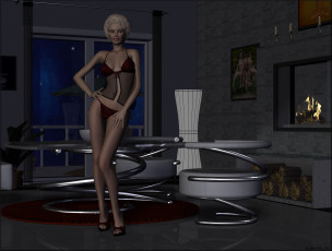 Картинка 3д+графика люди+ people взгляд девушка