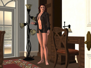 Картинка 3д+графика люди+ people улыбка взгляд девушка