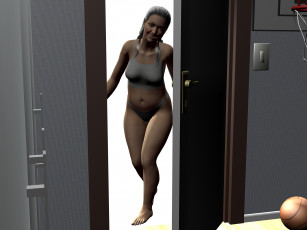 Картинка 3д+графика люди+ people взгляд девушка