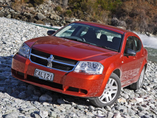 Картинка автомобили dodge avenger au-spec js красный
