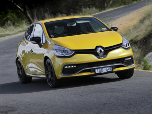 Картинка автомобили renault clio r s 200 au-spec желтый