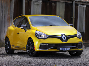 обоя автомобили, renault, clio, r, s, 200, au-spec, желты