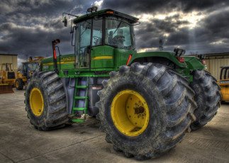 Картинка john+deere+9520 техника тракторы джон дир сша фирма