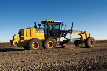 Картинка john+deere+772gp +motor+grader техника грейдеры сша джон дир фирма