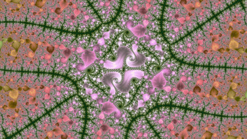 Картинка 3д+графика фракталы+ fractal цвета фон узор