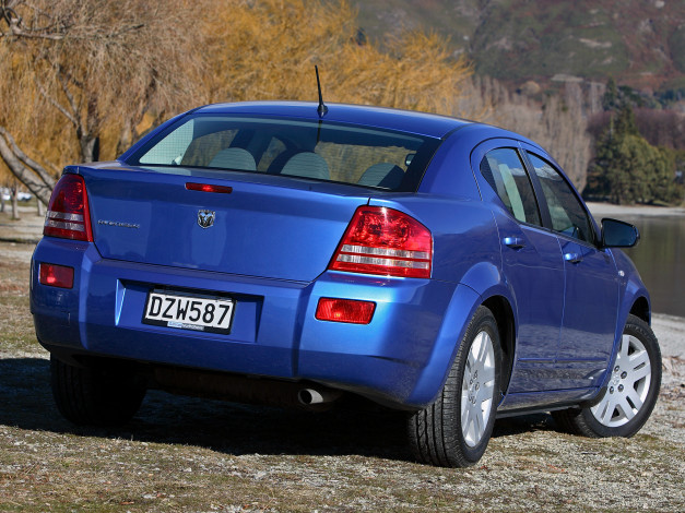 Обои картинки фото автомобили, dodge, avenger, au-spec, js, синий