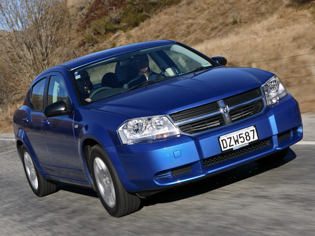 Обои картинки фото автомобили, dodge, avenger, au-spec, js, синий