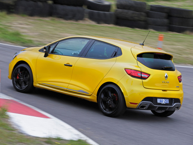 Обои картинки фото автомобили, renault, clio, r, s, 200, au-spec, желтый