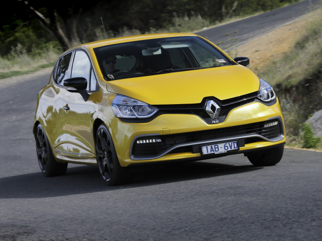 Обои картинки фото автомобили, renault, clio, r, s, 200, au-spec, желтый