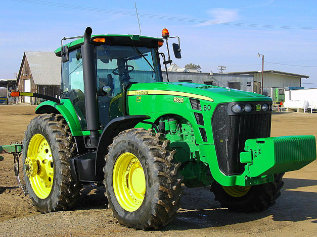 Обои картинки фото john deere 8330, техника, тракторы, джон, дир, фирма, сша