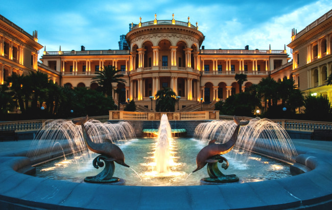 Обои картинки фото сочи , росиия, города, - фонтаны, вода