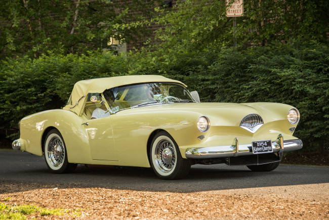 Обои картинки фото kaiser-darrin, автомобили, kaizer, автошоу, автопробег, выставка