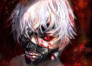 Картинка аниме tokyo+ghoul tokyo ghoul kaneki art anime ken лицо