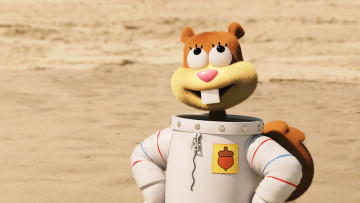 обоя кино фильмы, the spongebob movie,  sponge out of water, фон, персонаж