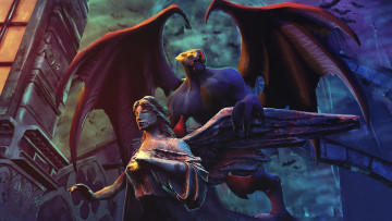 Картинка видео+игры dota+2 арт крылья статуя balanar dota 2 night stalker