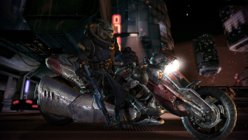 Картинка видео+игры mass+effect мотоцикл персонаж