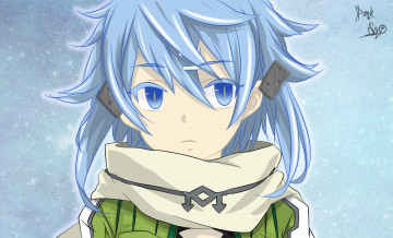 Картинка sword+art+online аниме фон взгляд asada shino девушка