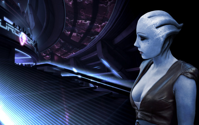 Обои картинки фото видео игры, mass effect 3, фон, халк, взгляд