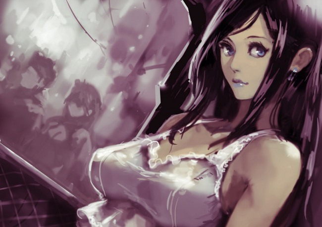 Обои картинки фото аниме, unknown,  другое, девушка, арт, okuto