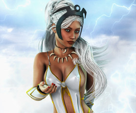 Картинка 3д+графика фантазия+ fantasy взгляд фон девушка