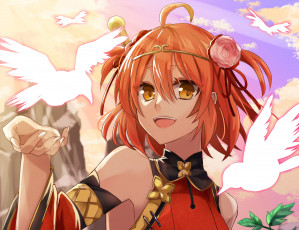 Картинка аниме магия +колдовство +halloween девушка